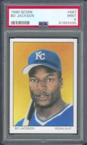 PSA 9 MINT BO JACKSON 1990 SCORE #687 ROYALS - Bild 1 von 1