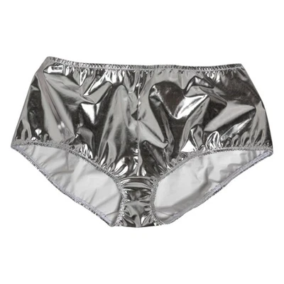 DOLCE & GABBANA Ropa Interior Plateada Metálica Cintura Alta Bikini Parte Inferior Mujeres IT3/USM Foto 1 de 4