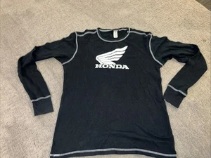 Women’s Honda Racing Long Sleeve Thermal Shirt Size Small Race Short Black White - Picture 1 of 5