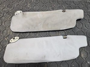 1989 Toyota Land Cruiser FJ62 FJ60 LIGHT GRAY SUN VISOR SET of 2 Left Right - Picture 1 of 16