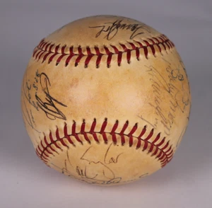 1982 California Angels team signed autographed baseball AMCo LOA 19862 - Picture 1 of 6