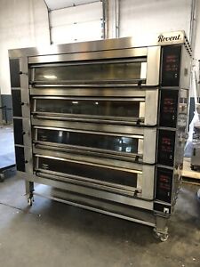 Revent 4x3 4 deck oven With Steam , 208/220v 3ph, On Casters. HC U 4x31311