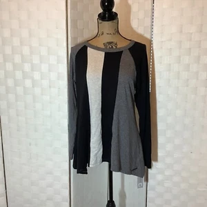 calvin klein performance gray color blocked top size large - Picture 1 of 7