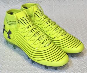 UNDER ARMOUR Magnetico Control Pro FG Yellow Soccer Cleats NEW Mens 7 8 8.5 10.5