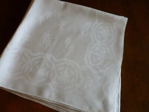 5 riesige antike Leinenservietten 26" Columbine Blume - Bild 1 von 12