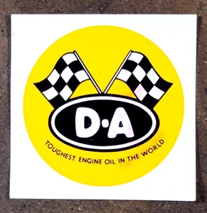 Vintage Hot Rod Decal 1960's D-A Oil old original Drag Racing auto nhra scta DA - Picture 1 of 2