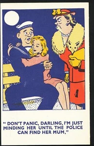 Comic Postcard - Sailor Hopeful / Girlfriend / Mother In Law / Police DP467 - Picture 1 of 1