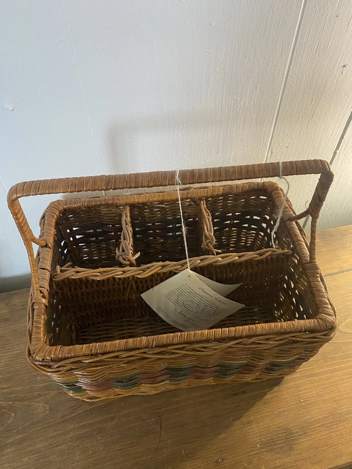 The Home Makers Idea Company Divided Organizer Basket Wired Sturdy NWT - Image 1 of 4