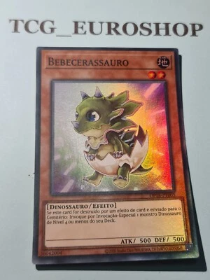 BABYCERASAURUS●YUGIOH●OP18●2022●SUPER RARE●PORTUGUESE●NM #075 - Image 1 of 2