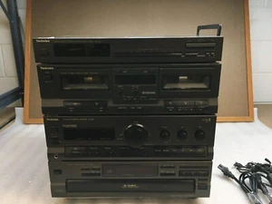 Technics 4 Piece Stereo Sound System SU-G91 with RS-TR210, ST-K50, and SL-PD845 - Picture 1 of 13