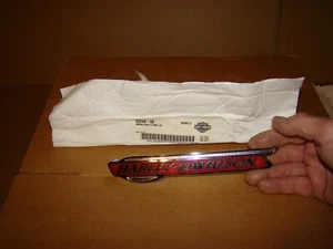 Harley Sportster Gas Tank Emblem (Medallion) Red LH XL-1200C OEM NOS 62260-08 - Picture 1 of 4