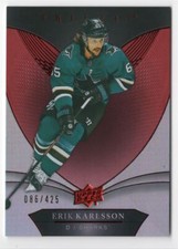 2018-19 Upper Deck Trilogy Red Foil Erik Karlsson 086/425 San Jose Sharks #11