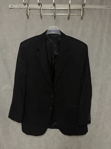Chaps Blazer Men's 44L Black Business Office Coat Jacket Luxury Ralph Lauren - Picture 1 of 11