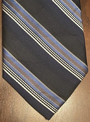 Apt. 9 Blue black 100 Polyester Men’s Neck Tie Made In China - Image 1 of 4