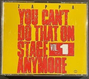 Frank Zappa-You Can't Do That On Stage Anymore Vol. 1---2CD Set SCRATCH FREE CDS - Picture 1 of 2