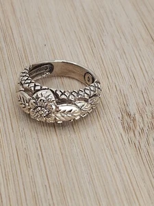 Vintage Stephen Dweck Bronze Floral Ring Size 6, Neat - Picture 1 of 8