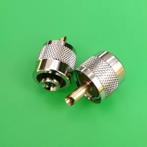 (2 PCS) UHF Male Twist-On Connector for RG58 Cable - USA Seller - Picture 1 of 3