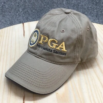 PGA Minnesota Section Baseball Cap Hat Mens OS Beige Adjustable Embroidered - Image 1 of 4
