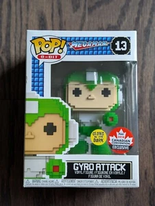 NEU Funko Pop Mega Man 8 BIT Gyro Attack #13 Canada Convention GLOWS IN THE DARK - Bild 1 von 6