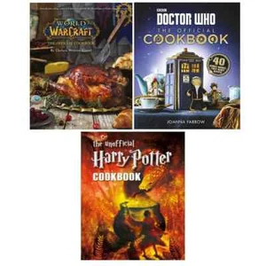 Official Cookbook 3 Books Set World of Warcraft, Doctor Who HB, Unofficial Harry - Picture 1 of 1