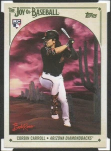2023 Topps x Bob Ross: Joy Of Baseball #67 Corbin Carroll RC Diamondbacks - Picture 1 of 2