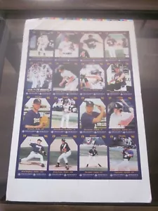 1996 LSU TIGERS BASEBALL UNCUT PROMO SHEET OF 16 CARDS NATIONAL CHAMPIONS - Picture 1 of 5