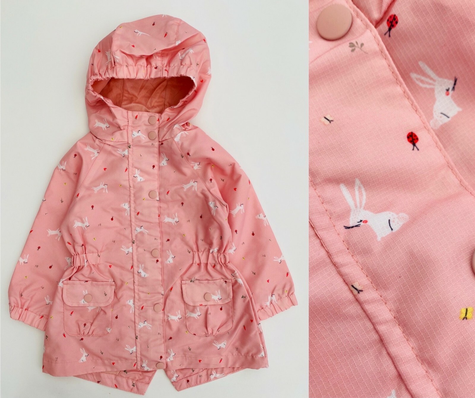 Mothercare Baby Girls Jacket Pink Bunny 