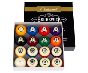 JUEGO DE BOLAS DE BILLAR BRUNSWICK CENTENNIAL NUEVO CONSEJOS GRATIS ENVÍO GRATIS ¡CUIDADO CON LAS FALSIFICACIONES! - Imagen 1 de 13