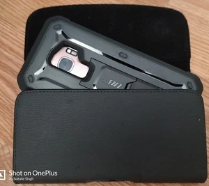 CUSTODIA SUPPORTO FONDINA CLIP CINTURA PELLE SAMSUNG GALAXY NOTE 9 ADATTA A UNA CUSTODIA INGOMBRANTE - Foto 1 di 12