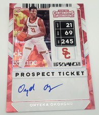 2020-21 Panini Contenders Draft Picks Cracked Ice Ticket Onyeka Okongwu Auto /23