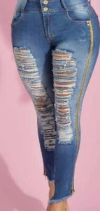 WG Original Women's Colombian Butt Lift Jeans Imported! Sz 8 - Picture 1 of 3