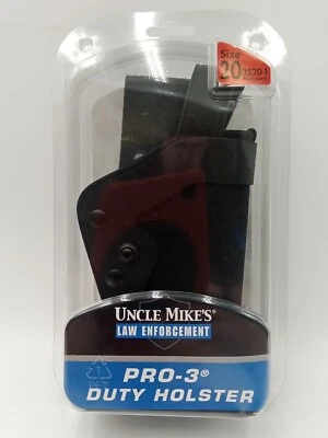 Uncle Mikes Law Enforcement Pro-3 Duty Holster Size 20 RH 3520-1 - Image 1 of 4