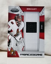 Brian Elliott 2010-11 Certified FOTG Game-Worn Jersey Card #BE #d 153/250