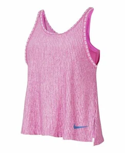 Nike Girl (Kids) Pink/White Built-in Sports Bra Training Tank (CJ7556) M/L/XL - Picture 1 of 3