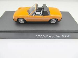 Volkswagen VW Porsche 914 1:43 Minichamps Orange Original Neuf