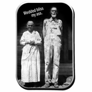 Lustiger Kühlschrankmagnet Hochzeit Humor Retro LOL Hochzeit GrammaBurp Kühlschrank NEU - Bild 1 von 5
