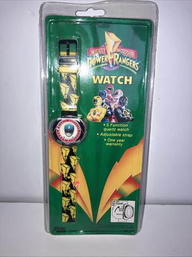 Vintage Mighty Morphin Power Ranger Watch Blue Ranger 1993 New Sealed ...