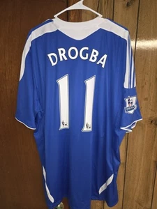2011-12 2xl Drogba Chelsea Home Jersey With EPL Patches - Picture 1 of 10