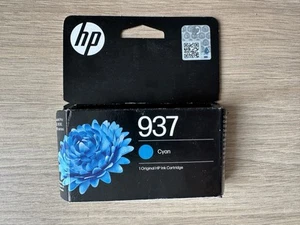 Genuine HP 937 Cyan Original Ink Cartridge Boxed 11/2026 - Zdjęcie 1 z 3