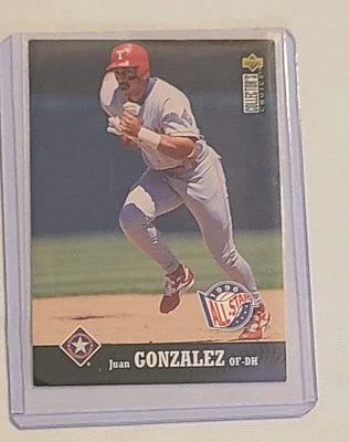 JUAN GONZALEZ 1997 UPPER DECK COLLECTOR'S CHOICE #240/ TX RANGERS  - Image 1 of 2