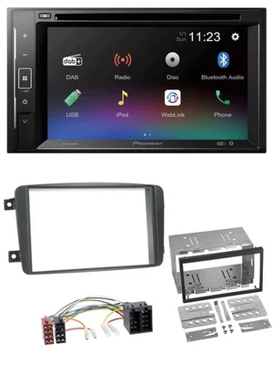 Pioneer Bluetooth MP3 USB 2DIN DAB DVD Autoradio für Mercedes C-Klasse Vito CLK - Bild 1 von 4