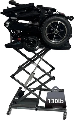 Wheelchairs and Scooters Lift with 6 Wheels, 9.2''-35'' in Height Adjustable - Image 1 of 4