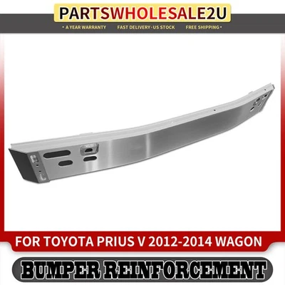 Barra de impacto de refuerzo de parachoques delantero de aluminio para Toyota Prius V 2012 2013 2014 Foto 1 de 4