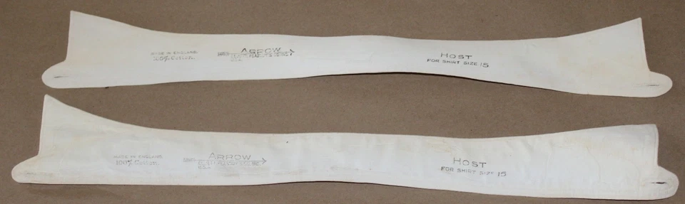 Винтажные эдвардианские съемные мужские воротники бумажная ткань 15 стрел - Изображение 1 из 1