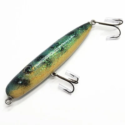 Handcrafted Cedar Wood Topwater Bass Pike Fishing Lure • 3/8 oz • 4.5"  - Image 1 of 4