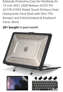 Schutzhülle für vorheriges MacBook Air 13" 2020 2021 schwarz - Bild 1 von 6