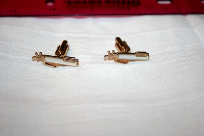 Bolsa y palos de golf Swank vintage color dorado con gemelos madreperla-usados Foto 1 de 4