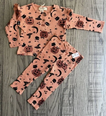Jessica Simpson Bebé Halloween Traje Temático Jack O'Lantern Nuevo Con Etiquetas Talla 12m Foto 1 de 4