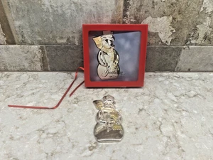 Ornamento pupazzo di neve Gorham argento/oro - Foto 1 di 2
