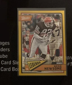 2018 Panini Classics - Legends Ozzie Newsome #117 Timeless Tributes Gold/99 - Imagen 1 de 2